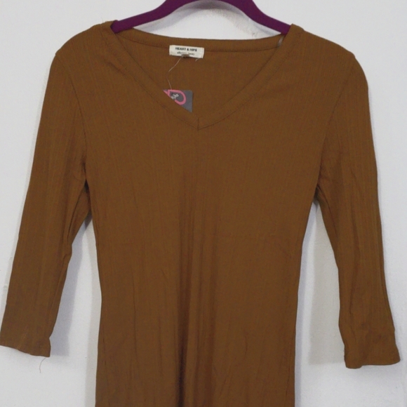 Pumpkin Spice Rust Midi Dress - Picture 2 of 5